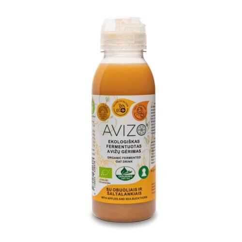 Ekologiškas fermentuotas avižų gėrimas su obuoliais ir šaltalankiais - 330 ml