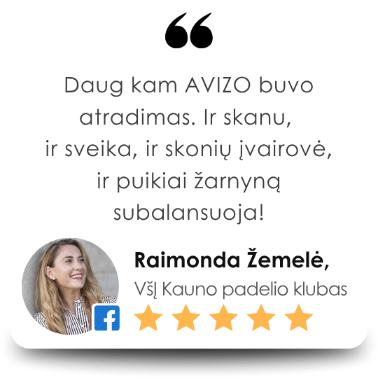 AVIZO kliento atsiliepimas