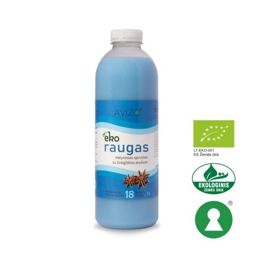 Ekologiškas mėlynosios spirulinos raugas su žvaigždiniu anyžiumi - 1000 ml