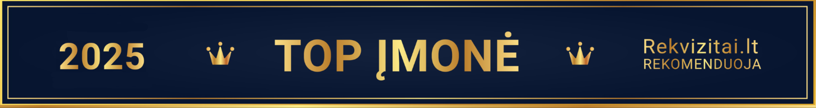 2024 TOP ĮMONĖ — Rekvizitai.lt rekomenduoja