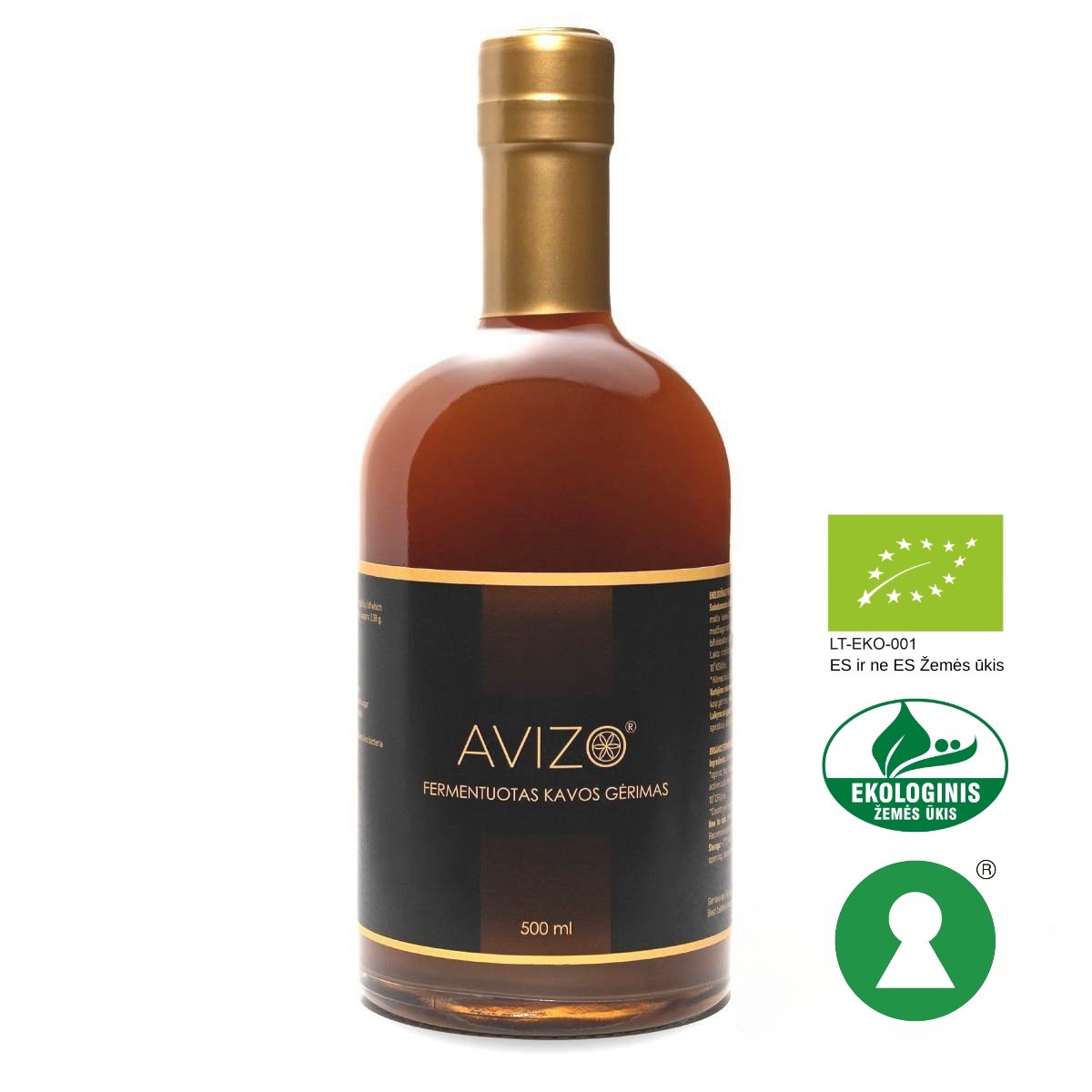 kava Ekologiškas fermentuotas kavos gėrimas - 500 ml